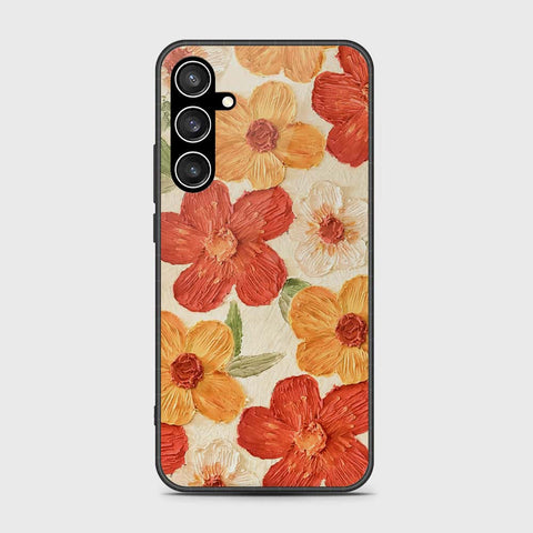 Samsung Galaxy S23 FE Cover - Floral Series - Design 6 - Red & Orange - HQ Ultra Shine Premium Infinity Glass Soft Silicon Borders Case