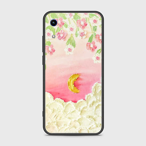 Huawei Honor 8A Cover - Floral Series - Design 7 - Pink & Yellow - HQ Ultra Shine Premium Infinity Glass Soft Silicon Borders Case