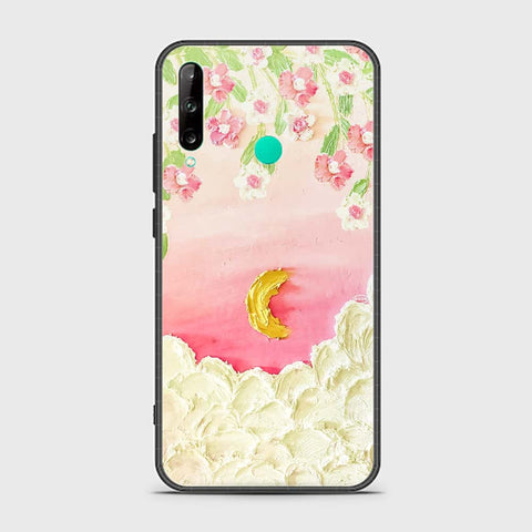 Huawei P40 Lite E Cover - Floral Series - Design 7 - Pink & Yellow - HQ Ultra Shine Premium Infinity Glass Soft Silicon Borders Case