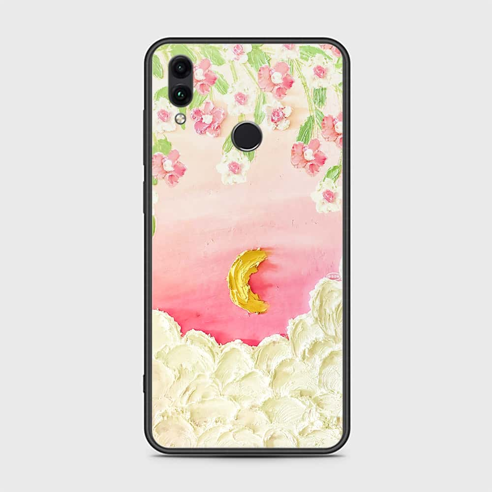 Huawei Honor 10 Lite Cover - Floral Series - Design 7 - Pink & Yellow - HQ Ultra Shine Premium Infinity Glass Soft Silicon Borders Case