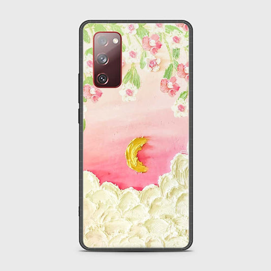 Samsung Galaxy S20 FE Cover - Floral Series - Design 7 - Pink & Yellow - HQ Ultra Shine Premium Infinity Glass Soft Silicon Borders Case