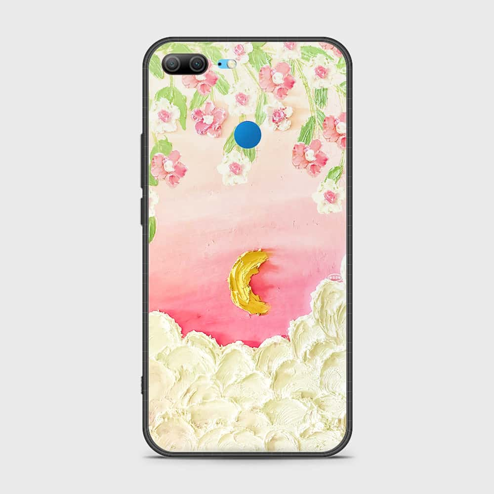 Huawei Honor 9 Lite Cover - Floral Series - Design 7 - Pink & Yellow - HQ Ultra Shine Premium Infinity Glass Soft Silicon Borders Case