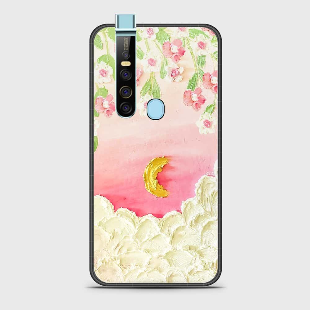 Tecno Camon 15 Premier Cover - Floral Series - Design 7 - Pink & Yellow - HQ Ultra Shine Premium Infinity Glass Soft Silicon Borders Case