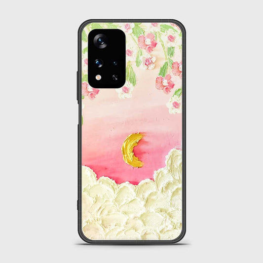 Xiaomi Poco M4 Pro 5G Cover - Floral Series - Design 7 - Pink & Yellow - HQ Ultra Shine Premium Infinity Glass Soft Silicon Borders Case