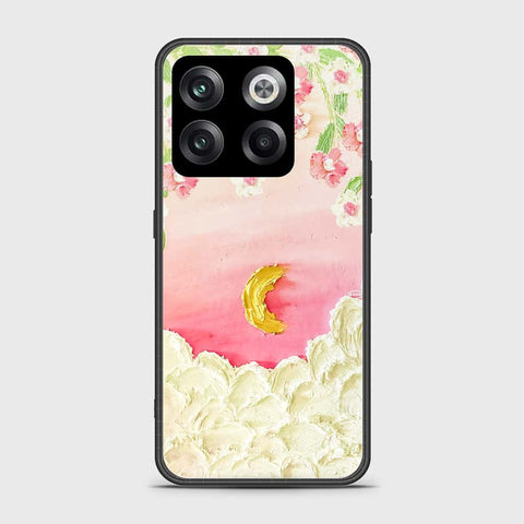 OnePlus Ace Pro Cover - Floral Series - Design 7 - Pink & Yellow - HQ Ultra Shine Premium Infinity Glass Soft Silicon Borders Case