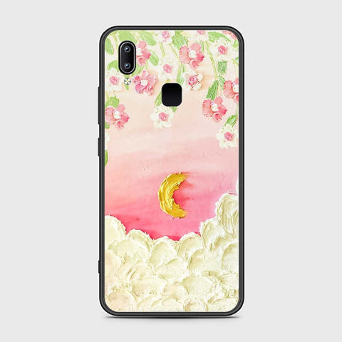 Vivo V9 / V9 Youth Cover - Floral Series - Design 7 - Pink & Yellow - HQ Ultra Shine Premium Infinity Glass Soft Silicon Borders Case