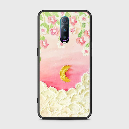 Oppo R17 Pro Cover - Floral Series - Design 7 - Pink & Yellow - HQ Ultra Shine Premium Infinity Glass Soft Silicon Borders Case