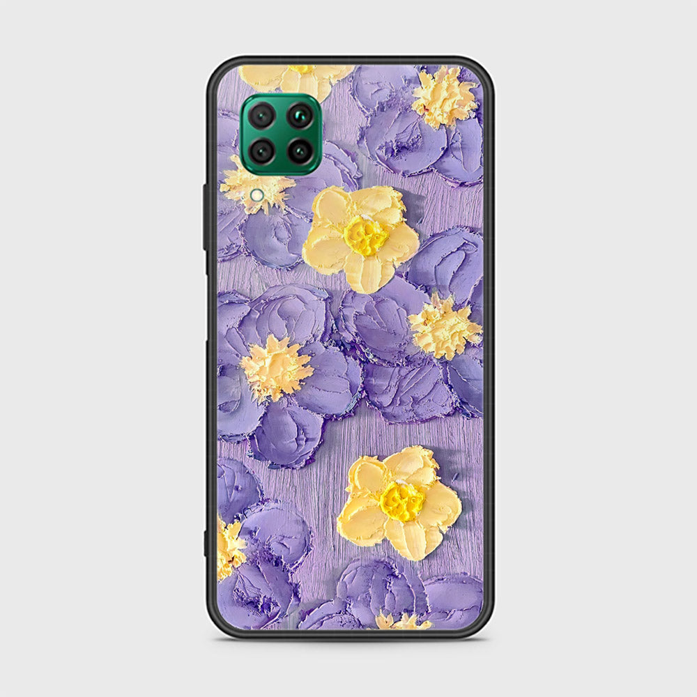 Huawei Nova 7i Cover - Floral Series - Design 8 - Pink & Yellow - HQ Ultra Shine Premium Infinity Glass Soft Silicon Borders Case