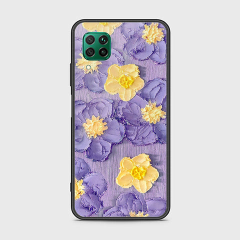 Huawei Nova 7i Cover - Floral Series - Design 8 - Pink & Yellow - HQ Ultra Shine Premium Infinity Glass Soft Silicon Borders Case