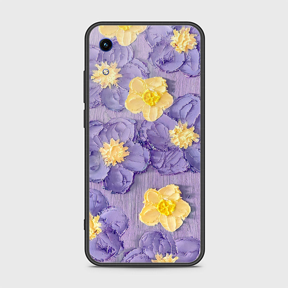 Huawei Honor 8A Cover - Floral Series - Design 8 - Pink & Yellow - HQ Ultra Shine Premium Infinity Glass Soft Silicon Borders Case