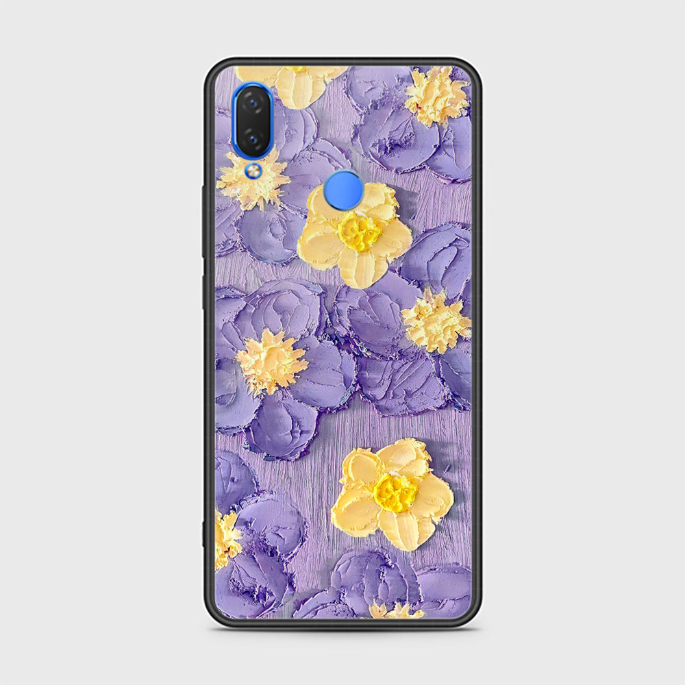 Huawei Honor 8C Cover - Floral Series - Design 8 - Pink & Yellow - HQ Ultra Shine Premium Infinity Glass Soft Silicon Borders Case