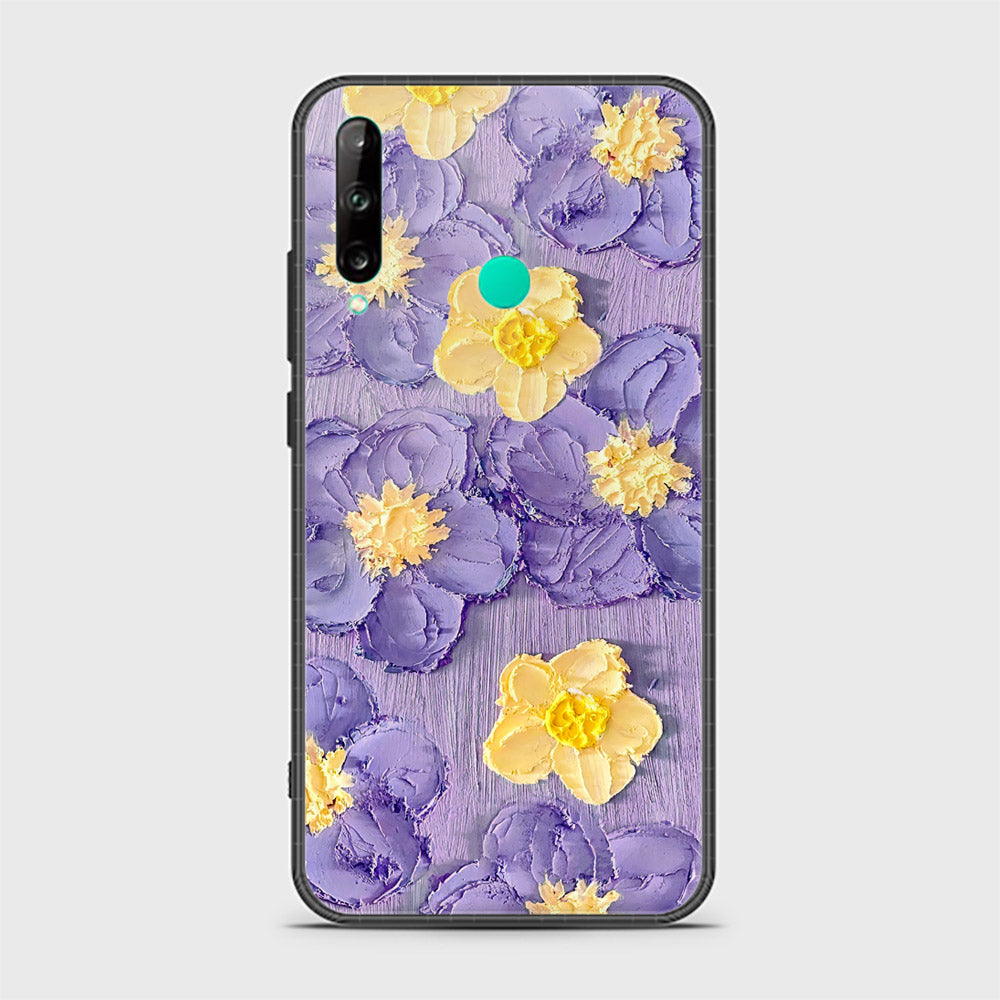 Huawei P40 Lite E Cover - Floral Series - Design 8 - Pink & Yellow - HQ Ultra Shine Premium Infinity Glass Soft Silicon Borders Case