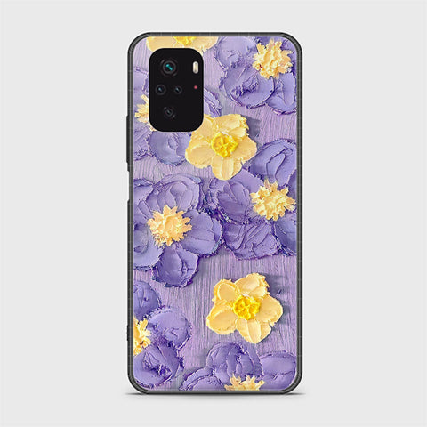 Xiaomi Redmi Note 10 4G Cover - Floral Series - Design 8 - Pink & Yellow - HQ Ultra Shine Premium Infinity Glass Soft Silicon Borders Case