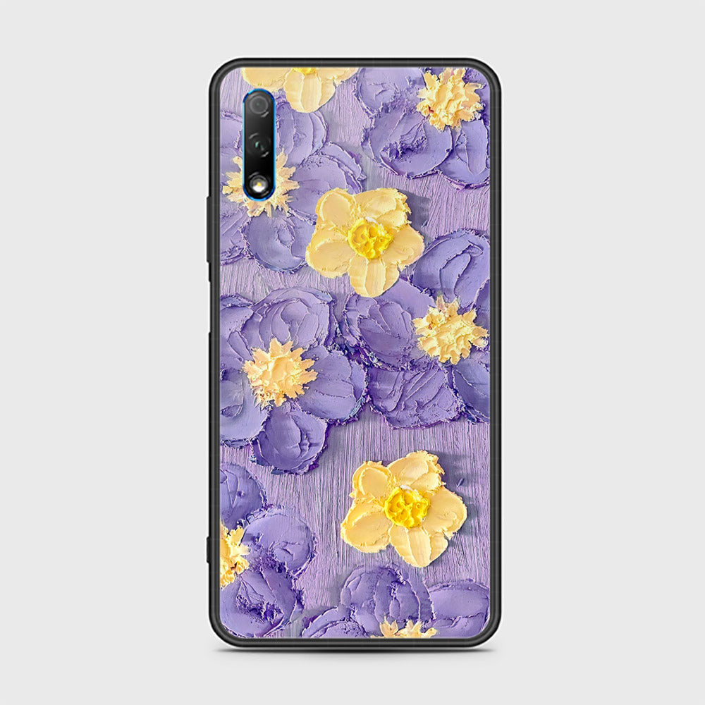 Honor 9X Cover - Floral Series - Design 8 - Pink & Yellow - HQ Ultra Shine Premium Infinity Glass Soft Silicon Borders Case