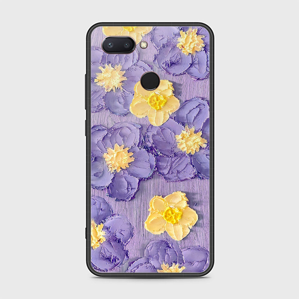 Xiaomi Mi 8 Lite Cover - Floral Series - Design 8 - Pink & Yellow - HQ Ultra Shine Premium Infinity Glass Soft Silicon Borders Case