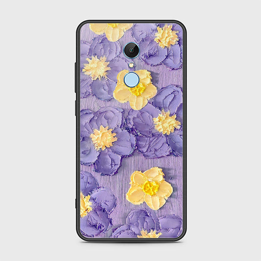 Xiaomi Redmi Note 5 Cover - Floral Series - Design 8 - Pink & Yellow - HQ Ultra Shine Premium Infinity Glass Soft Silicon Borders Case