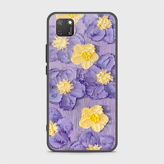 Huawei Y5p Cover - Floral Series - Design 8 - Pink & Yellow - HQ Ultra Shine Premium Infinity Glass Soft Silicon Borders Case