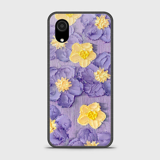 Samsung Galaxy A03 Core Cover - Floral Series - Design 8 - Pink & Yellow - HQ Ultra Shine Premium Infinity Glass Soft Silicon Borders Case