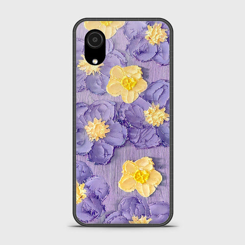 Samsung Galaxy A03 Core Cover - Floral Series - Design 8 - Pink & Yellow - HQ Ultra Shine Premium Infinity Glass Soft Silicon Borders Case