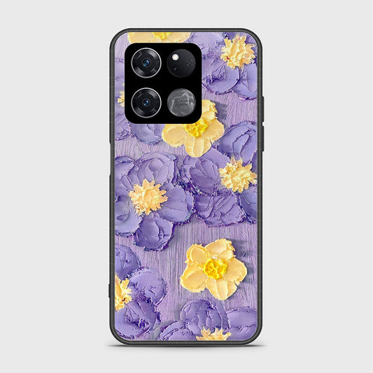 OnePlus Ace Racing Cover - Floral Series - Design 8 - Pink & Yellow - HQ Ultra Shine Premium Infinity Glass Soft Silicon Borders Case