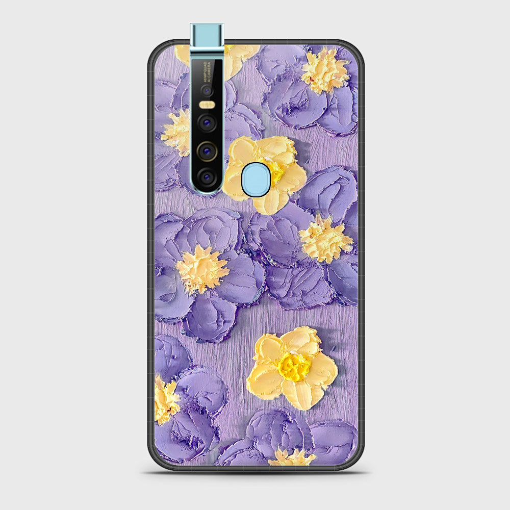 Tecno Camon 15 Pro Cover - Floral Series - Design 8 - Pink & Yellow - HQ Ultra Shine Premium Infinity Glass Soft Silicon Borders Case