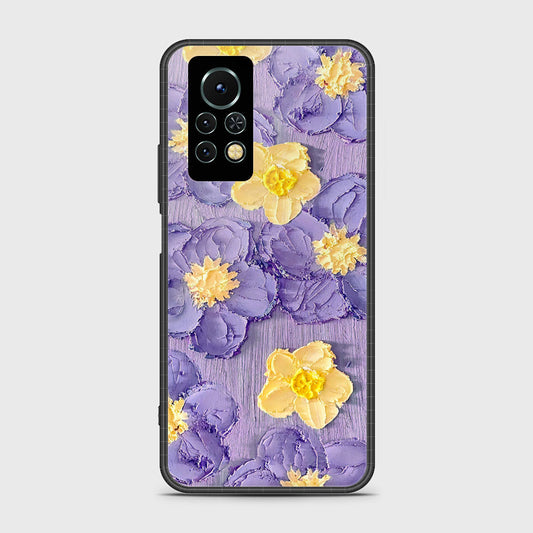 Infinix Note 11s Cover - Floral Series - Design 8 - Pink & Yellow - HQ Ultra Shine Premium Infinity Glass Soft Silicon Borders Case