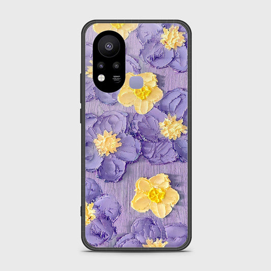 Infinix Hot 11s Cover - Floral Series - Design 8 - Pink & Yellow - HQ Ultra Shine Premium Infinity Glass Soft Silicon Borders Case