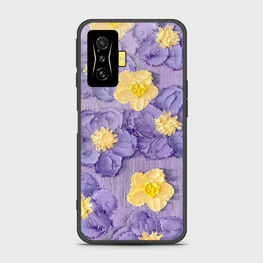 Xiaomi Poco F4 GT Cover - Floral Series - Design 8 - Pink & Yellow - HQ Ultra Shine Premium Infinity Glass Soft Silicon Borders Case