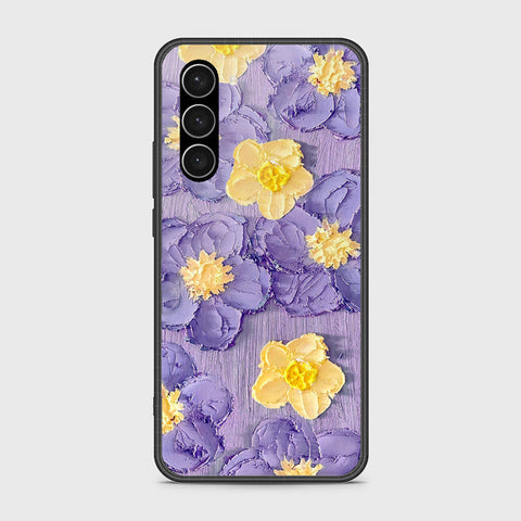 Samsung Galaxy S23 5G Cover - Floral Series - Design 8 - Pink & Yellow - HQ Ultra Shine Premium Infinity Glass Soft Silicon Borders Case