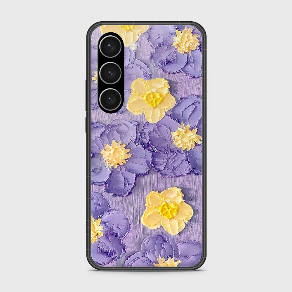 Samsung Galaxy S23 Plus 5G Cover - Floral Series - Design 8 - Pink & Yellow - HQ Ultra Shine Premium Infinity Glass Soft Silicon Borders Case