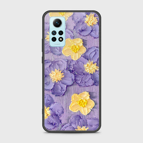 Xiaomi Redmi Note 12 Pro 4G Cover - Floral Series - Design 8 - Pink & Yellow - HQ Ultra Shine Premium Infinity Glass Soft Silicon Borders Case