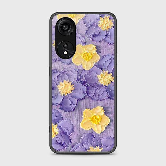 Oppo Reno 8T 5G Cover - Floral Series - Design 8 - Pink & Yellow - HQ Ultra Shine Premium Infinity Glass Soft Silicon Borders Case