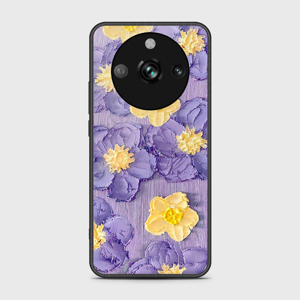 Realme 11 Pro Cover - Floral Series - Design 8 - Pink & Yellow - HQ Ultra Shine Premium Infinity Glass Soft Silicon Borders Case