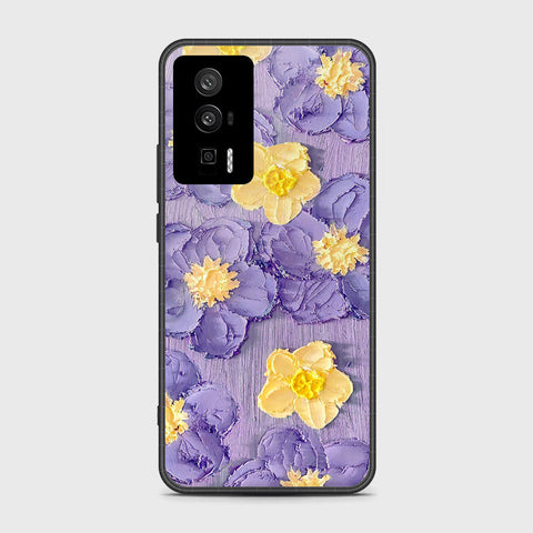 Xiaomi Poco F5 Pro Cover - Floral Series - Design 8 - Pink & Yellow - HQ Ultra Shine Premium Infinity Glass Soft Silicon Borders Case