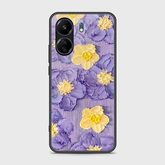 Xiaomi Redmi 13C Cover - Floral Series - Design 8 - Pink & Yellow - HQ Ultra Shine Premium Infinity Glass Soft Silicon Borders Case