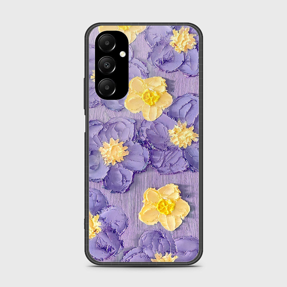 Samsung Galaxy A05s Cover - Floral Series - Design 8 - Pink & Yellow - HQ Ultra Shine Premium Infinity Glass Soft Silicon Borders Case