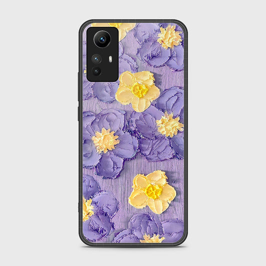 Xiaomi Redmi Note 12S Cover - Floral Series - Design 8 - Pink & Yellow - HQ Ultra Shine Premium Infinity Glass Soft Silicon Borders Case