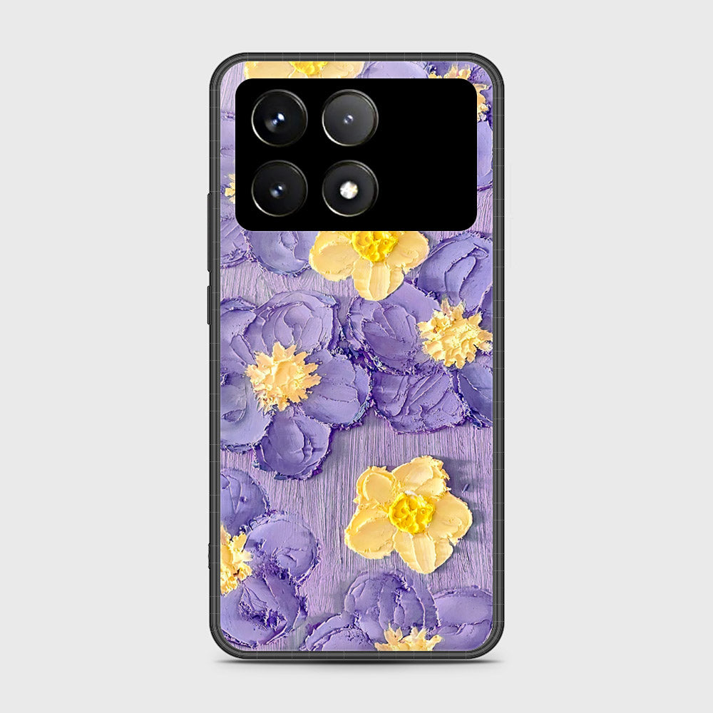 Xiaomi Poco X6 Pro Cover - Floral Series - Design 8 - Pink & Yellow - HQ Ultra Shine Premium Infinity Glass Soft Silicon Borders Case