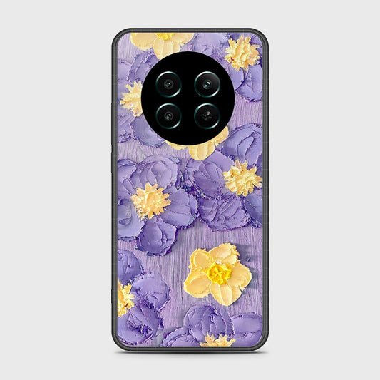 Realme 12 4G Cover - Floral Series - Design 8 - Pink & Yellow - HQ Ultra Shine Premium Infinity Glass Soft Silicon Borders Case