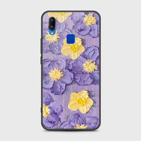 Vivo Y91i Cover - Floral Series - Design 8 - Pink & Yellow - HQ Ultra Shine Premium Infinity Glass Soft Silicon Borders Case