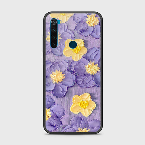 Xiaomi Redmi Note 8 Cover - Floral Series - Design 8 - Pink & Yellow - HQ Ultra Shine Premium Infinity Glass Soft Silicon Borders Case