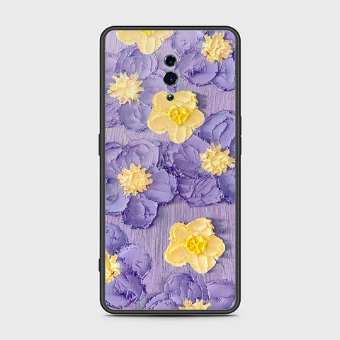 Oppo Reno Cover - Floral Series - Design 8 - Pink & Yellow - HQ Ultra Shine Premium Infinity Glass Soft Silicon Borders Case