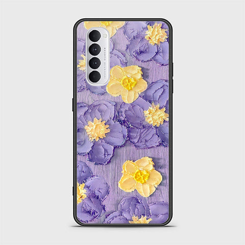 Oppo Reno 4 Pro Cover - Floral Series - Design 8 - Pink & Yellow - HQ Ultra Shine Premium Infinity Glass Soft Silicon Borders Case