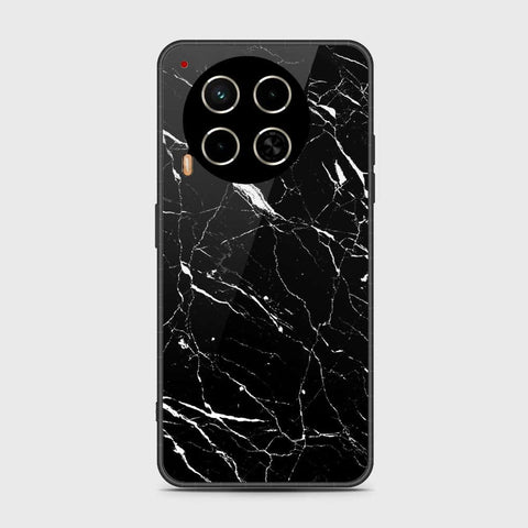 Tecno Camon 30 Cover- Black Marble Series - HQ Premium Shine Durable Shatterproof Case