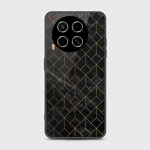 Tecno Camon 30 Cover- Black Marble Series - HQ Premium Shine Durable Shatterproof Case