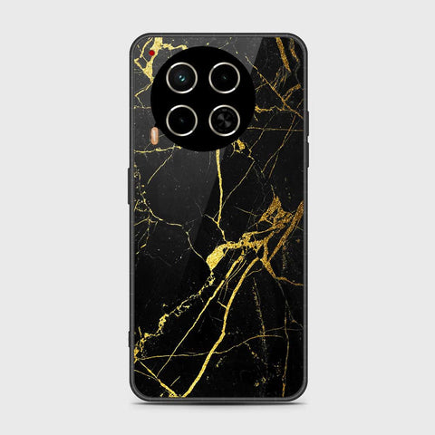 Tecno Camon 30 Cover- Black Marble Series - HQ Premium Shine Durable Shatterproof Case