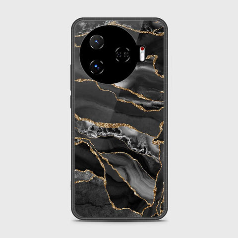 Tecno Camon 30 Pro 5G Cover- Black Marble Series - HQ Premium Shine Durable Shatterproof Case