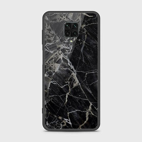 Xiaomi Redmi Note 9 Pro Cover - Black Marble Series - HQ Ultra Shine Premium Infinity Glass Soft Silicon Borders Case (Fast Delivery)