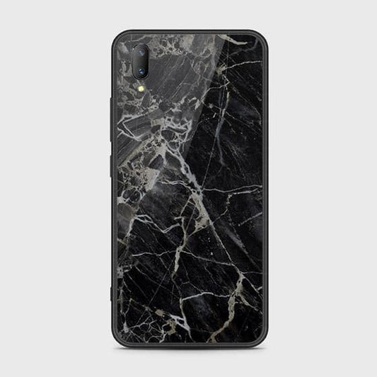 Vivo V11 Cover - Black Marble Series - HQ Ultra Shine Premium Infinity Glass Soft Silicon Borders Case