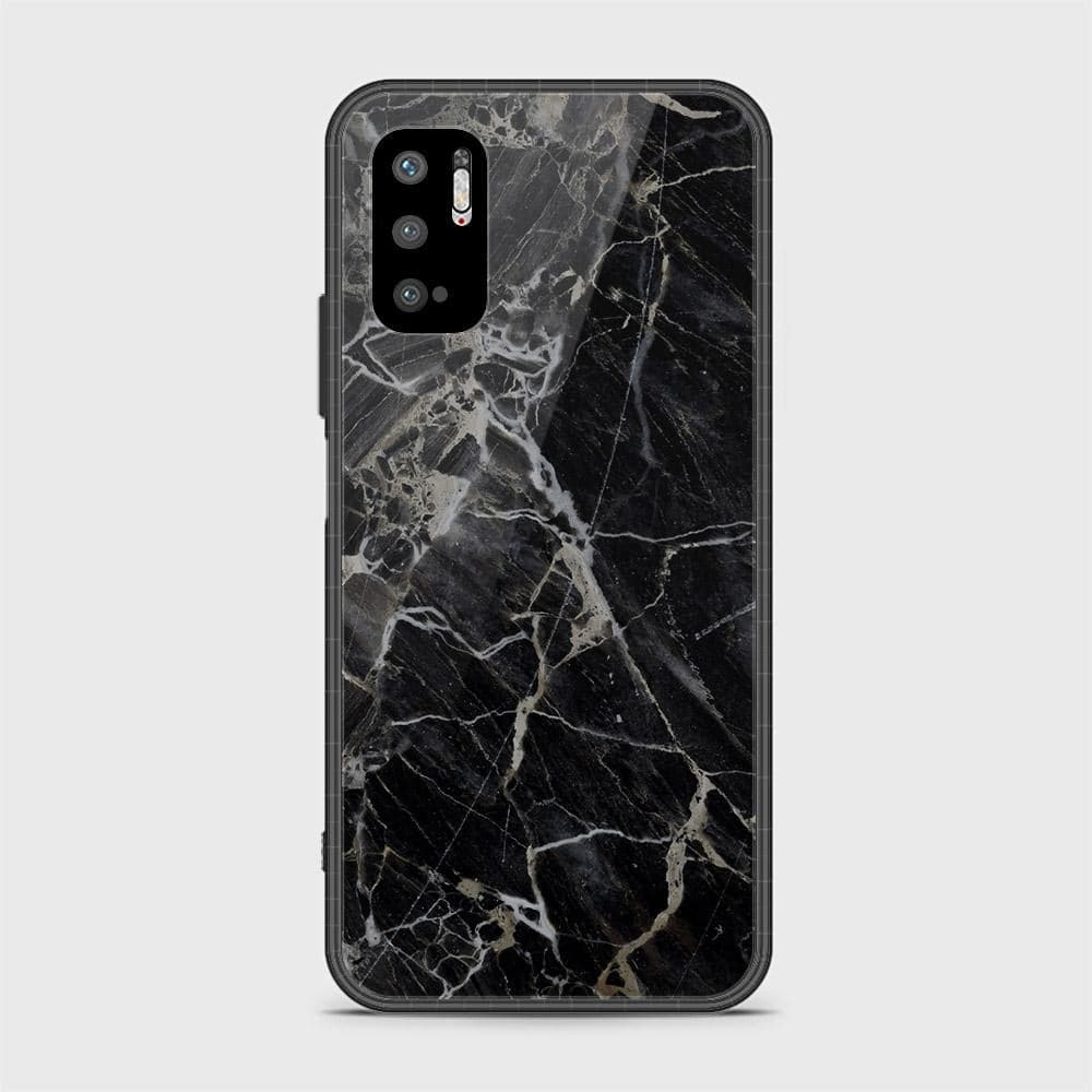 Xiaomi Redmi Note 10 5G Cover - Black Marble Series - HQ Ultra Shine Premium Infinity Glass Soft Silicon Borders Case (Fast Delivery)